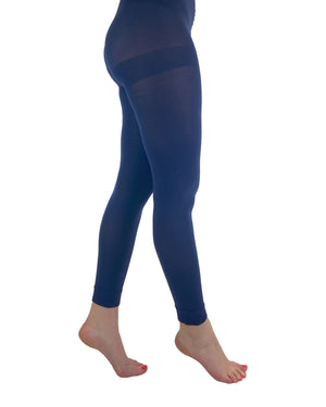 Footless tights Navy Side