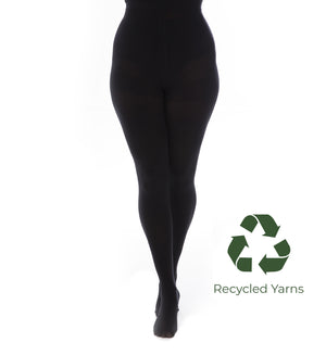 90 Denier Opaque Curvy Super Stretch Recycled Yarn Tights