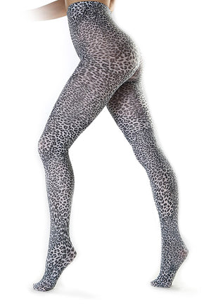 Petite Leopard Printed Tights
