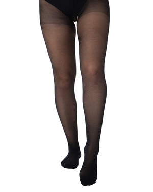 20 Denier Crotchless Tights Black