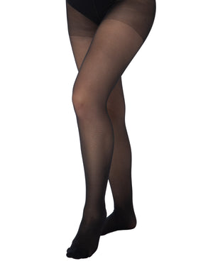 20 Denier Crotchless Tights Black