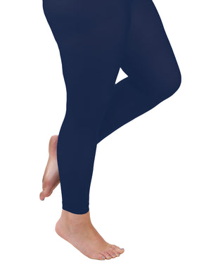 80 Denier Footless Tights Navy