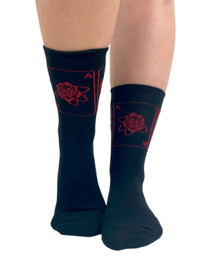 Ace of the Rose Ankle Socks