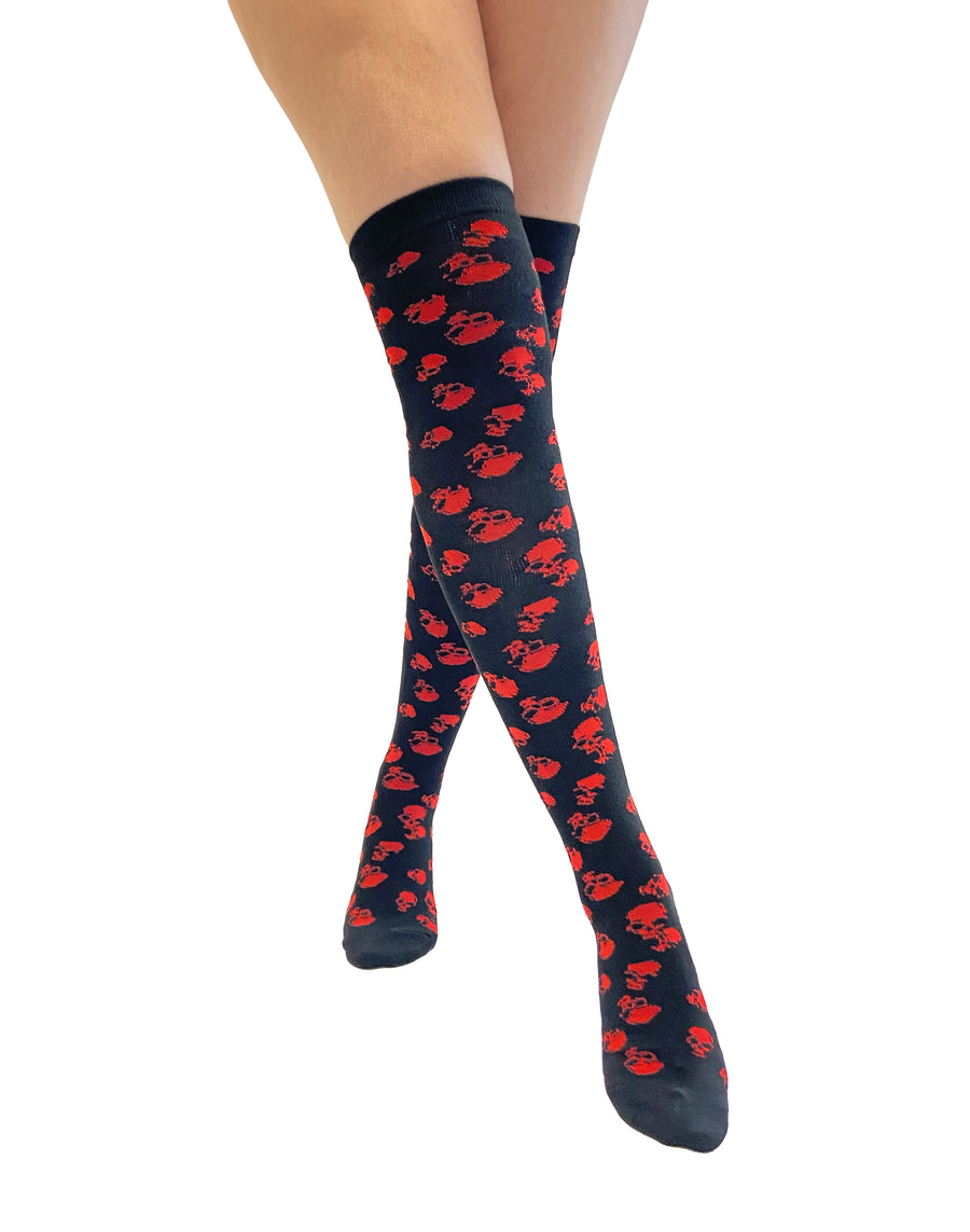Pamela Mann - Crescent Moon Net Knee Black - Socks