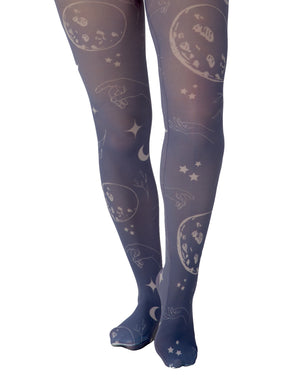 Astrology Night Printed Tights