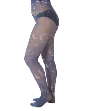 Astrology Night Printed Tights