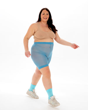 Baby Blue Anti Chafing Shorts, Chafing Shorts, Blue Shorts