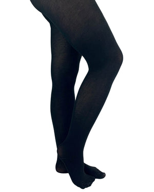 Black bamboo tights