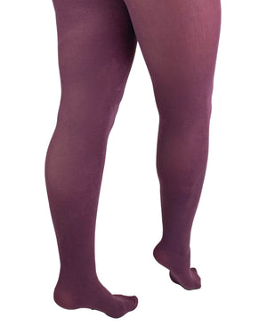 Damson Bamboo Tights Curvy Super Stretch