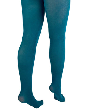 Teal bamboo tights