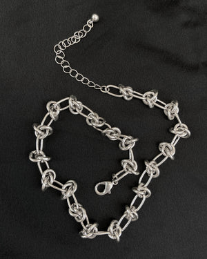 Barbed Wire Silver Collar