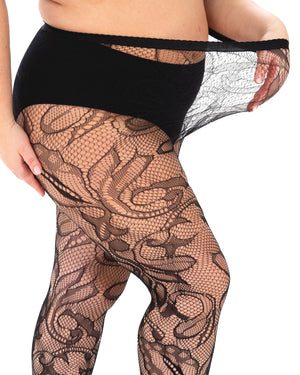 Botanical Net Tights