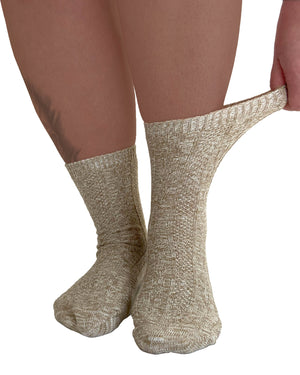 Ribbed winter socks wide stretch