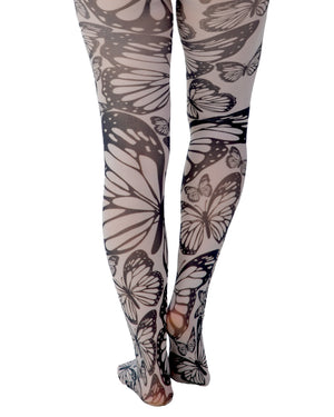 Butterfly Mayhem Printed Tights