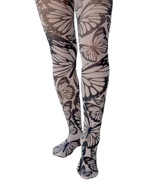 Butterfly Mayhem Printed Tights