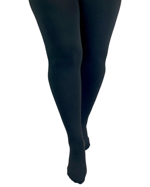 Fleece lined tights curvy super stretch