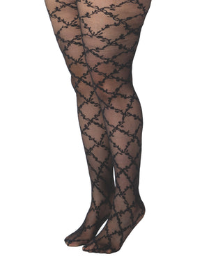 Floral Criss Cross Tights