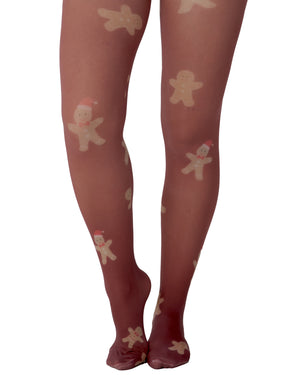 Gingerbread Printed Tights