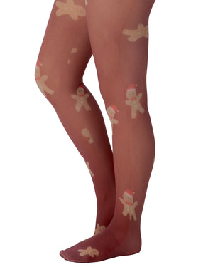 Gingerbread Printed Tights