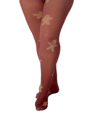 Gingerbread Curvy Super Stretch Printed Tights