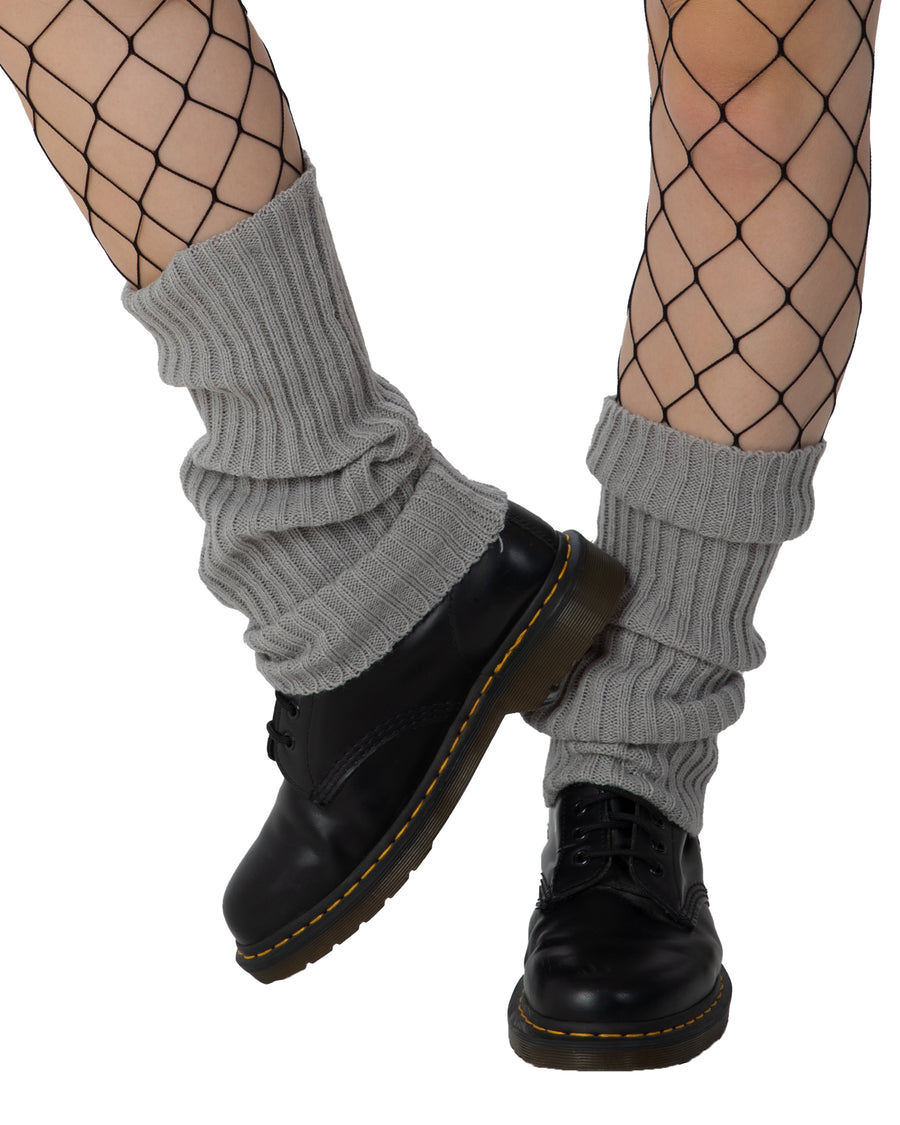 Ribbed Leg Warmer Black