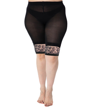 Lace Trim Curvy Super Stretch Anti-Chafing Shorts