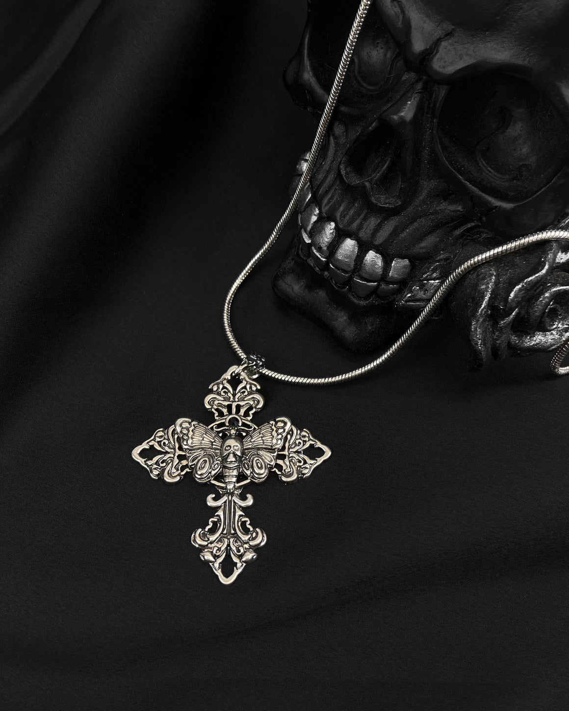 Long Cross moth Pendant