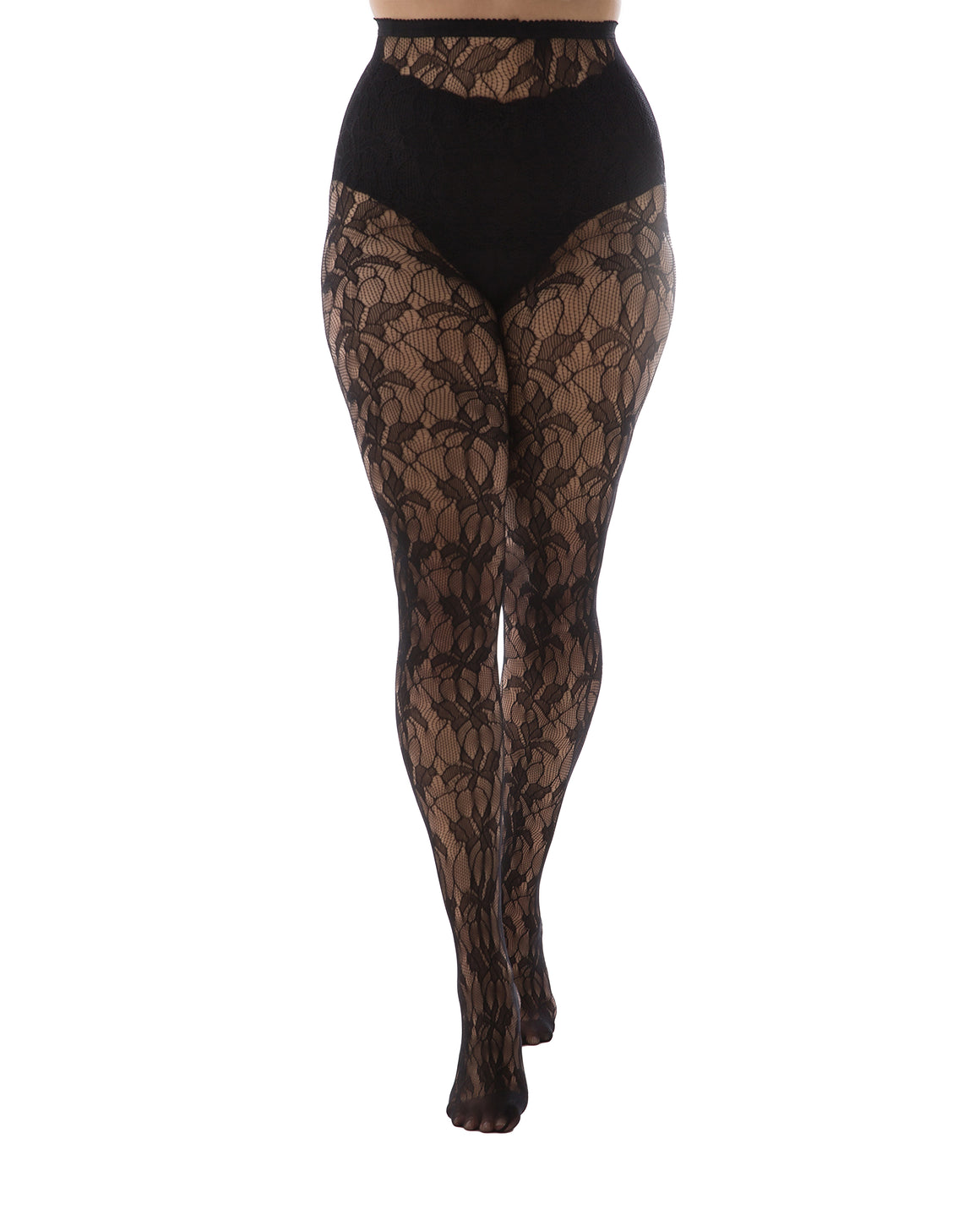 Orchid Leaf Curvy Super Stretch Tights