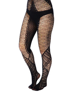 Patchwork Net Tights