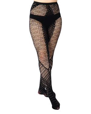 Patchwork Net Tights