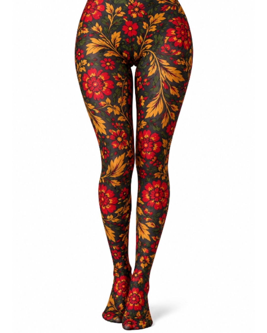 Scarlett Floral Printed Tights