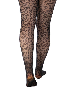 Sheer Leopard Tights