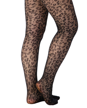 Sheer Leopard Tights