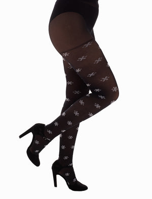 Snowflake Patterned Tights