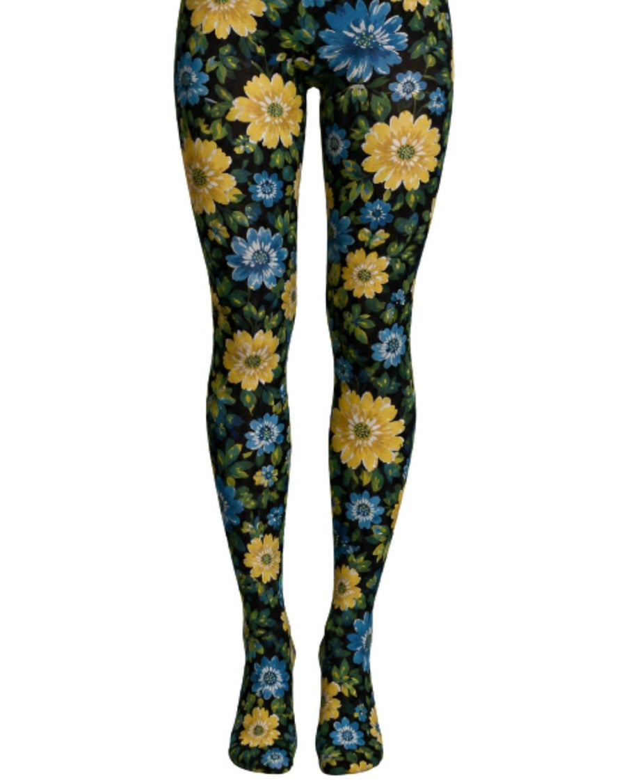 Spring Floral Printed Tights