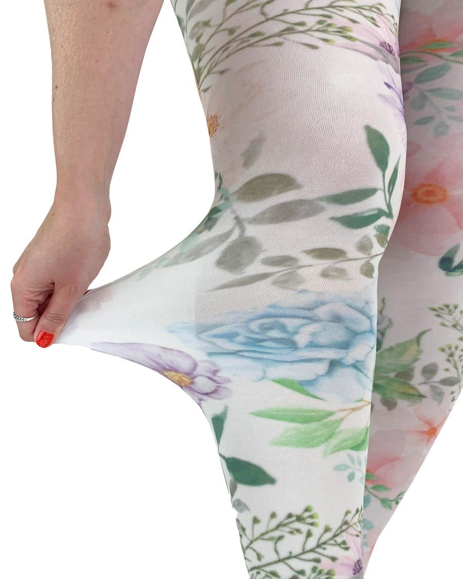 Spring Bloom Printed Curvy Super Stretch Tights