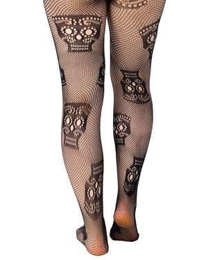 Sugar Skull Net Tights