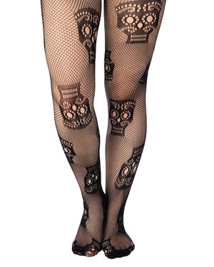 Sugar Skull Net Tights