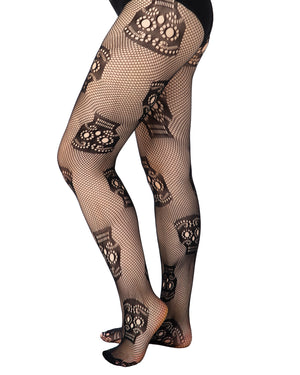 Sugar Skull Net Tights