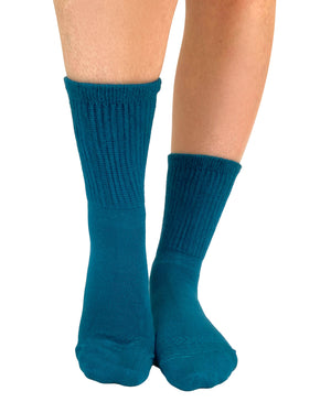 Teal Extra Wide Bamboo Socks