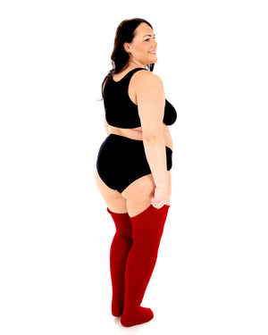Thigh Hugging Socks Red