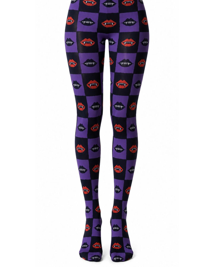 Dracula Tile Printed Tights