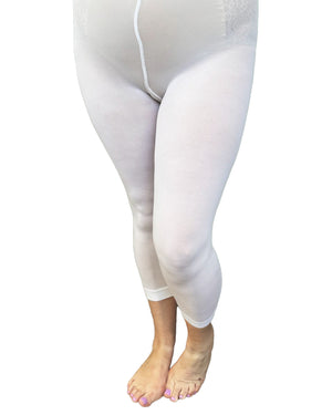 White 50 Denier Capri Tights