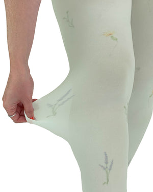 Wild Flower Printed Curvy Super Stretch Tights