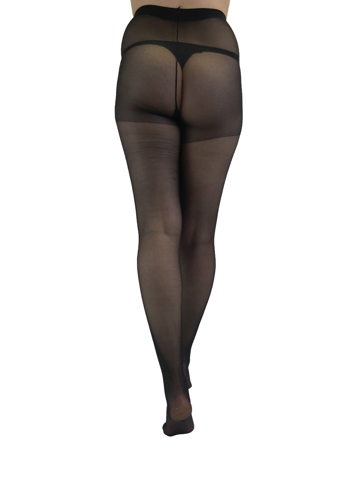 10 denier gloss tights black