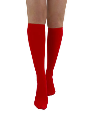 Red Knee High Socks