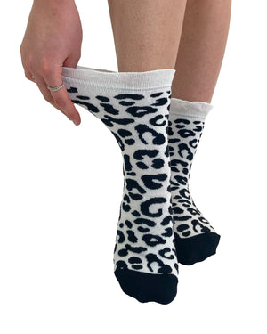 Extra Wide Leopard Sock
