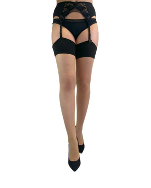 Snake Seamed Stockings  front