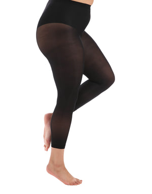 50 Denier Footless Curvy Super Stretch