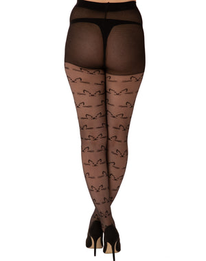All Over Cat Sheer Tights